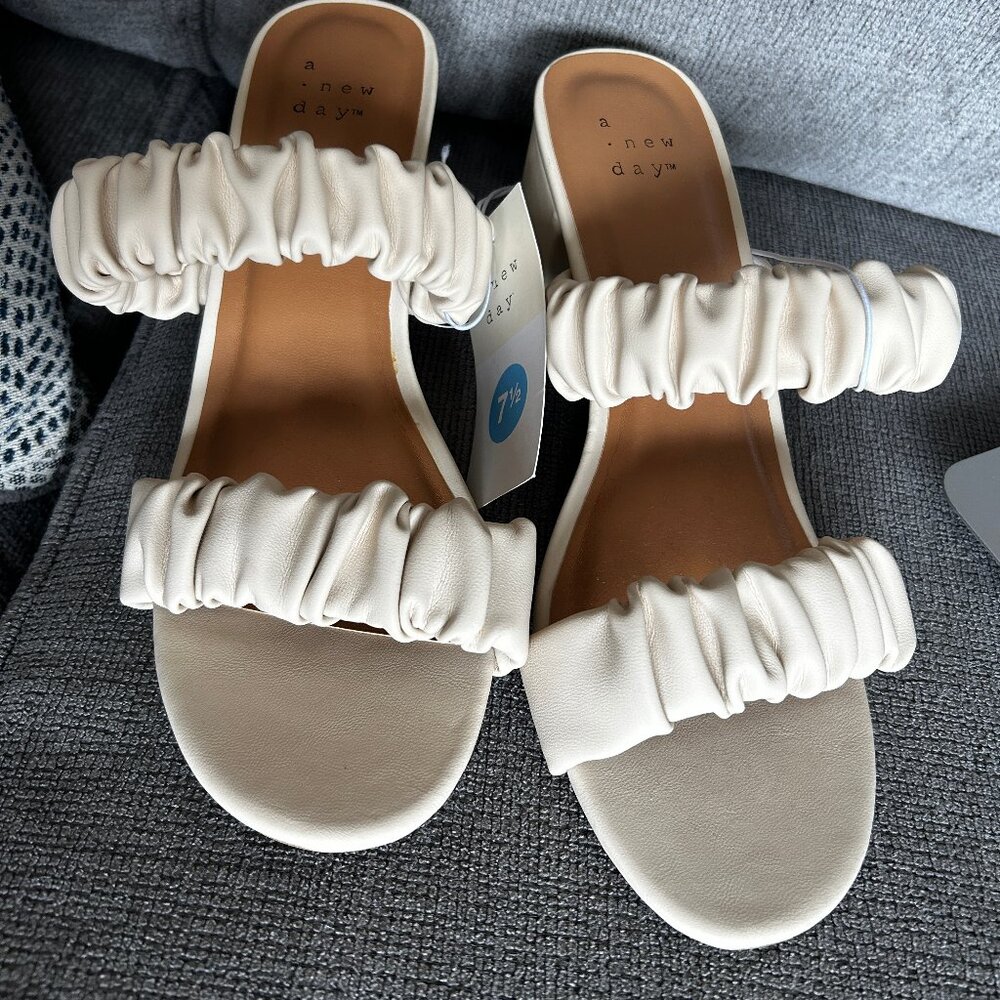 A New Day Cream Wanda Heels, Size 7 1/2